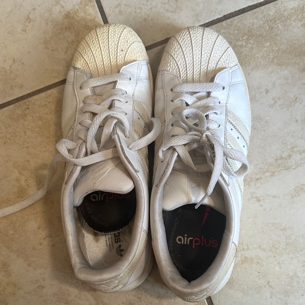 adidas Kids White Sneakers